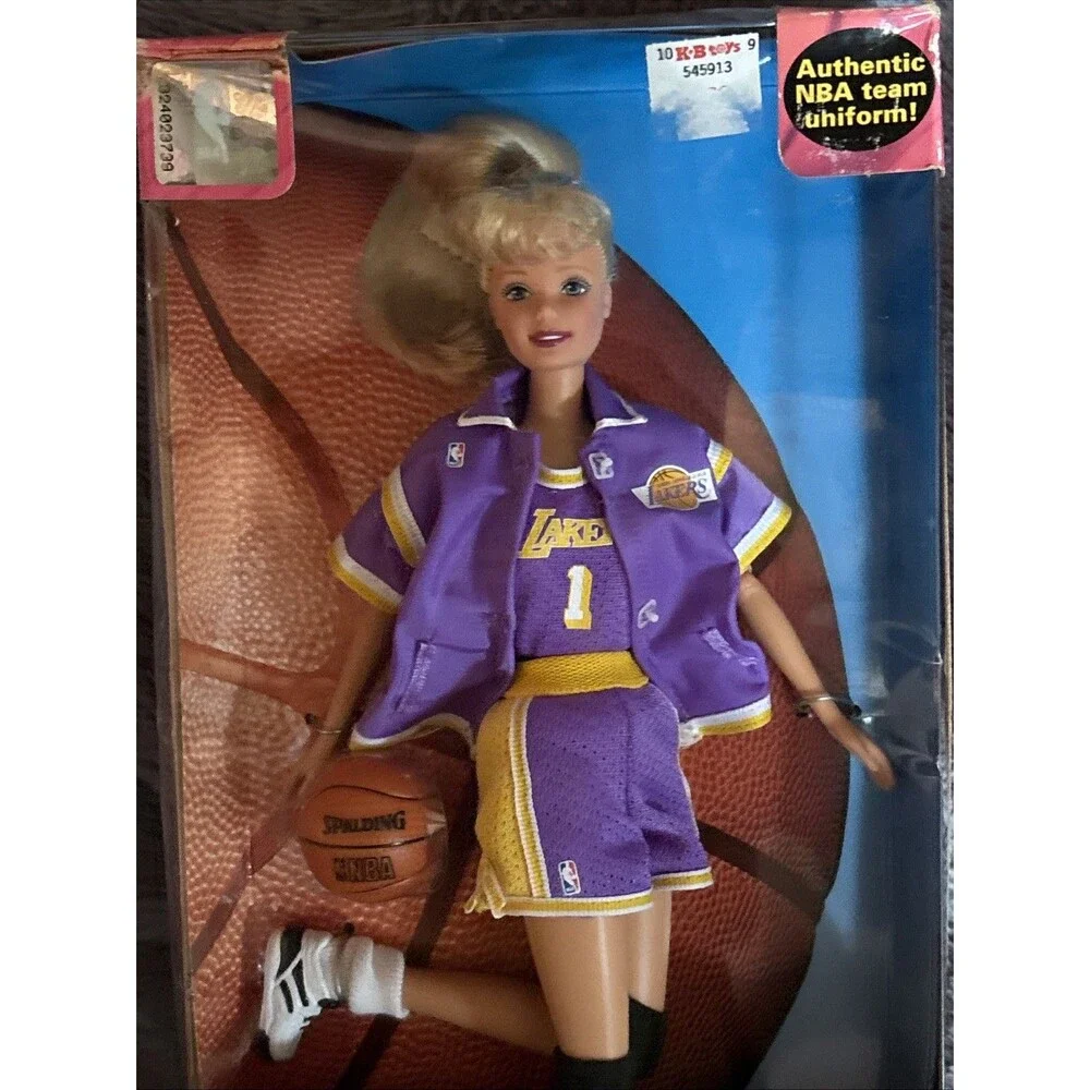 NEW - 1998 Mattel Barbie Doll NBA Los Angeles Lakers # 20704